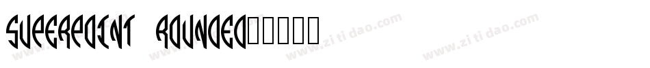 superpoint _rounded字体转换
